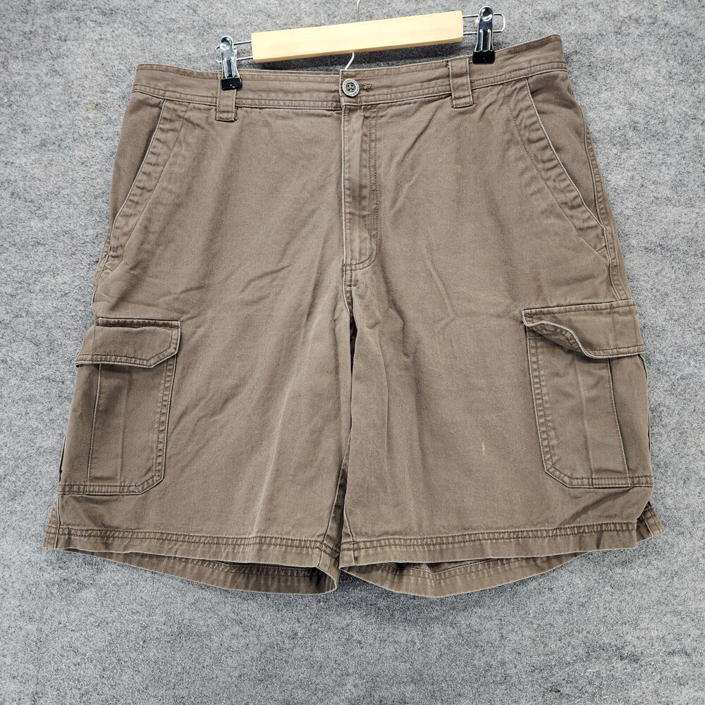 Columbia Shorts Mens 36 Cargo Brown Omni Shade Brown 10" Inseam